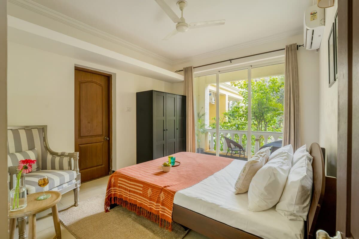 AG003 · Peaceful 2BHK | Pool & Gym | Siolim - View 2