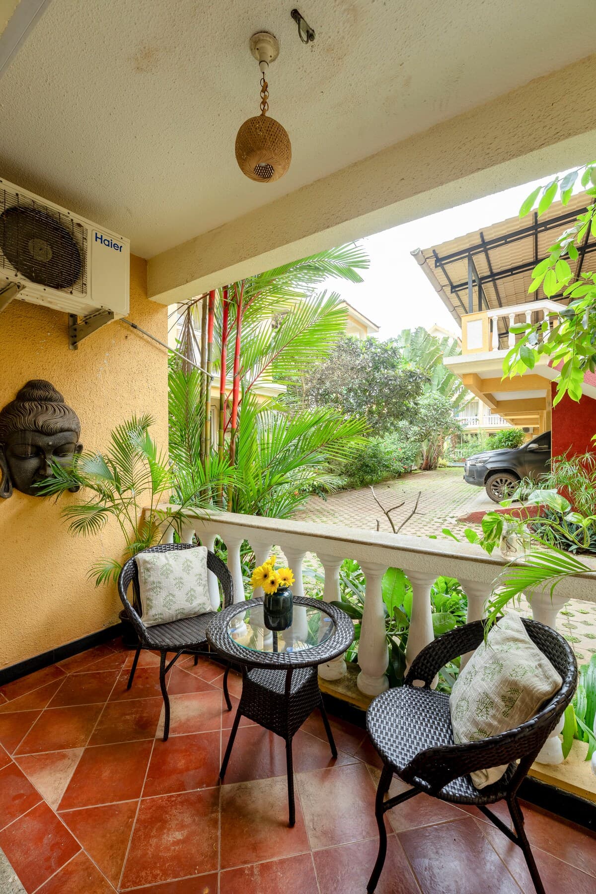 AG003 · Peaceful 2BHK | Pool & Gym | Siolim - View 4