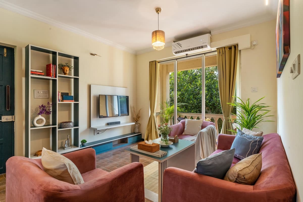 AG005 · Chic 2BHK in Heart of North Goa | Siolim with Pool