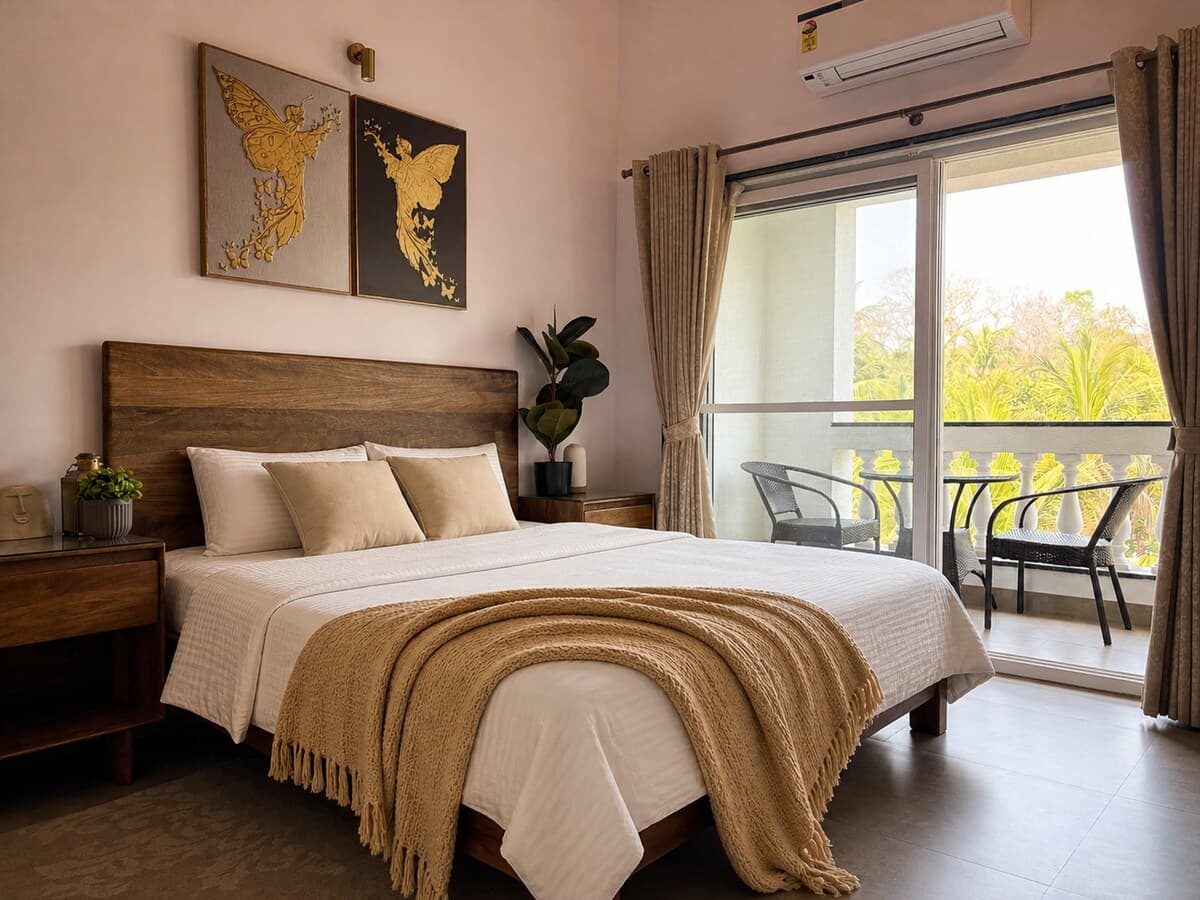 ARA - A - 302 · Spacious 2BHK nr Bawri, Avos Kitchen with Pool 302 - View 2